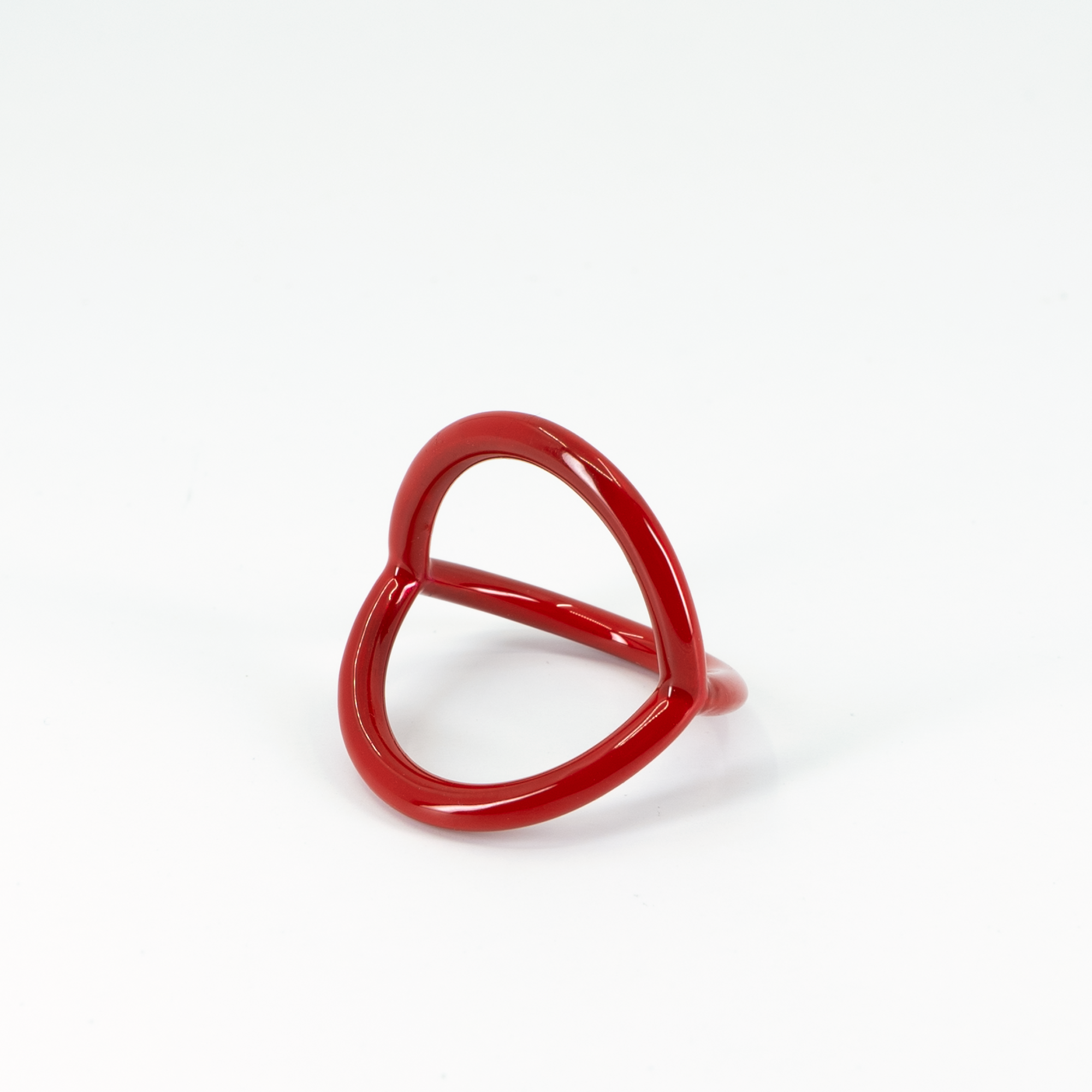THREE HALVES - ENAMEL SILVER RING BY SEBASTIAN BERGNE